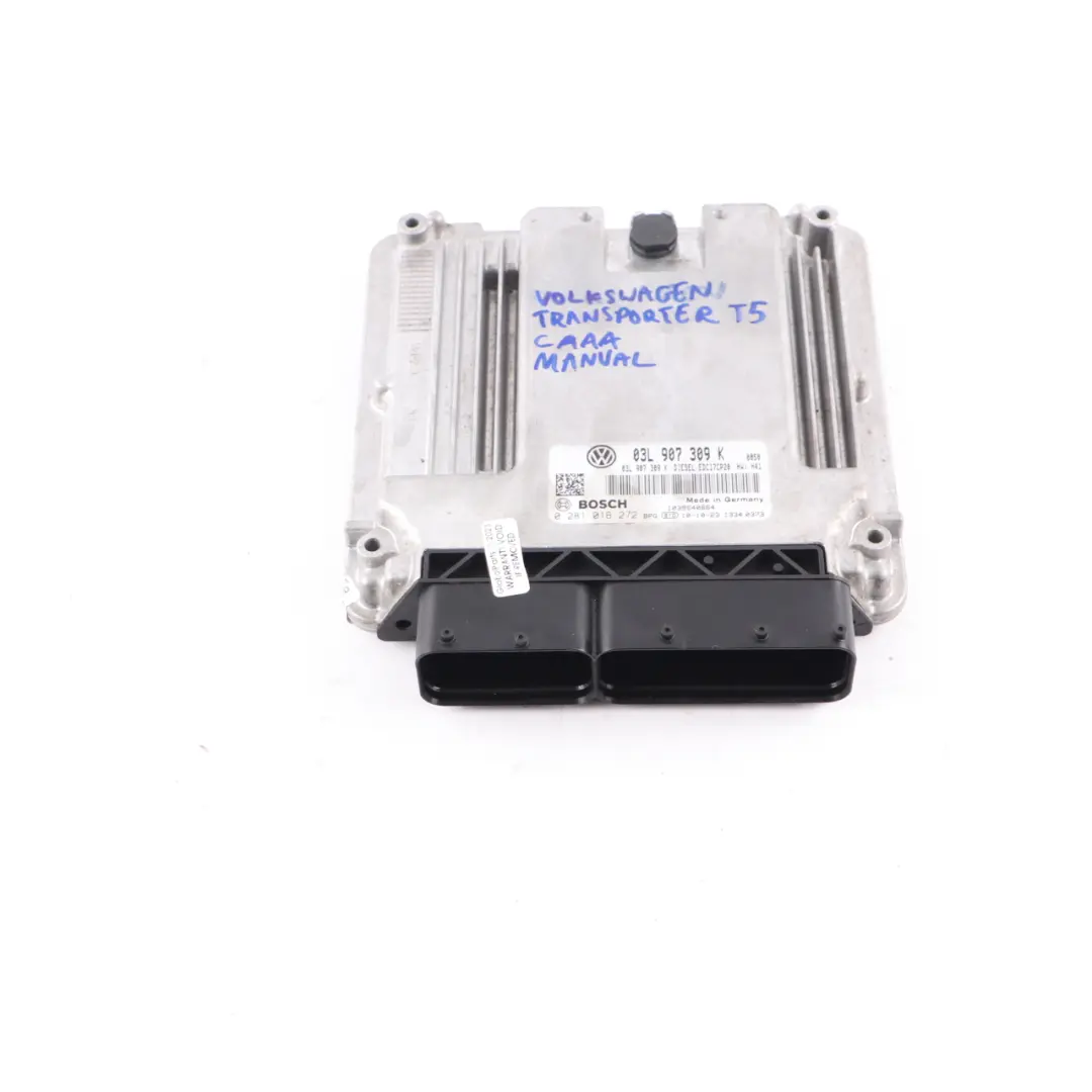CAAA Engine Unit Module ECU Manual to VW Transporter T5 2.0 TDI with Part number 03L907309K VW Transporter T5 2.0 TDI CAAA Engine Unit Module ECU Manual - SKU 03L907309K - Part number 03L907309K