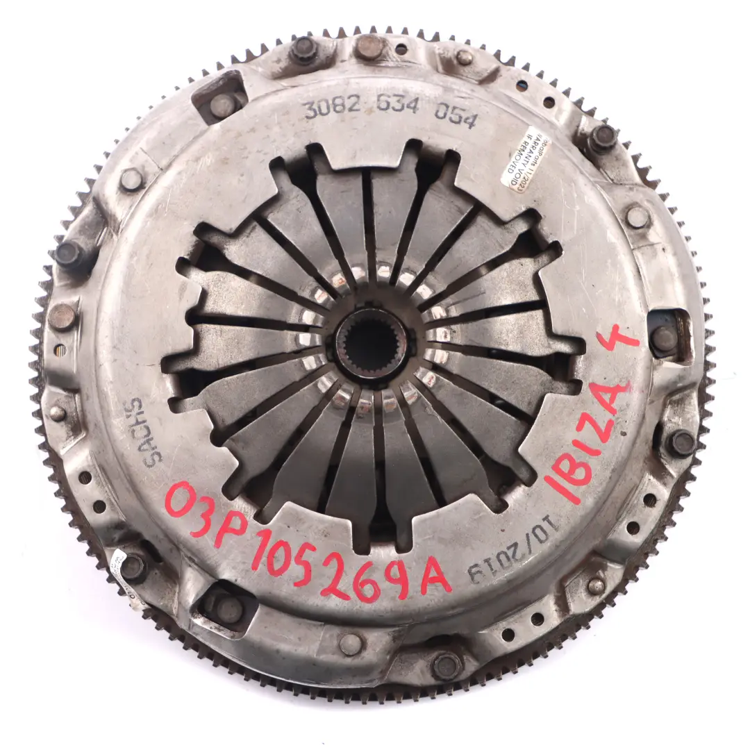 Single Mass SMF Flywheel Clutch Kit 3082 634 054 to Seat Ibiza IV 4 1.2 TDI Diesel with Part number 03P105269A Seat Ibiza IV 4 1.2 TDI Diesel Single Mass SMF Flywheel Clutch Kit 3082 634 054 - SKU 03P105269A - Part number 03P105269A