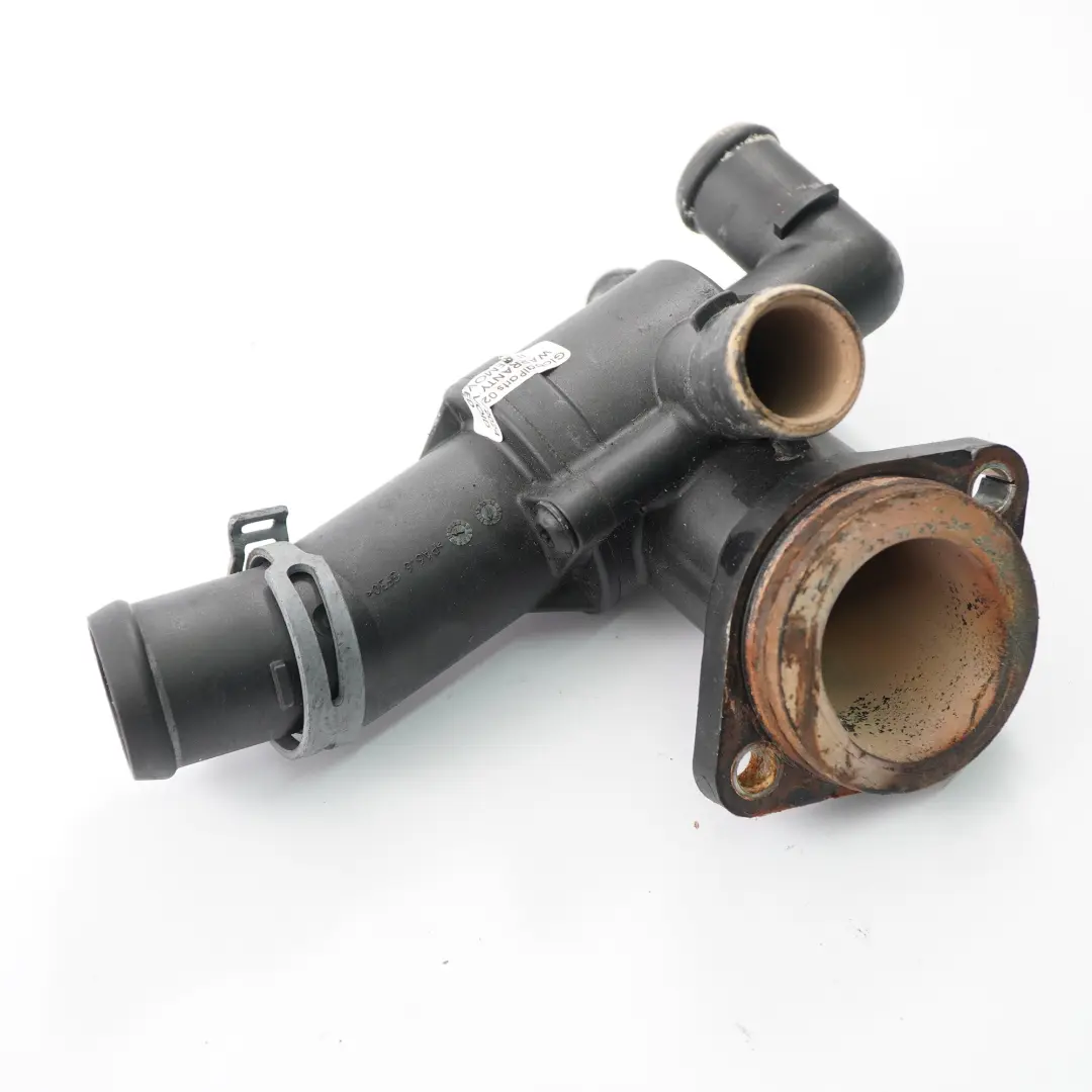 CFWA Seat Skoda Thermostat Coolant Flange Housing to VW Polo MK 5 1.2 TDI with Part number 03P12111D VW Polo MK 5 1.2 TDI CFWA Seat Skoda Thermostat Coolant Flange Housing - SKU 03P12111D - Part number 03P12111D