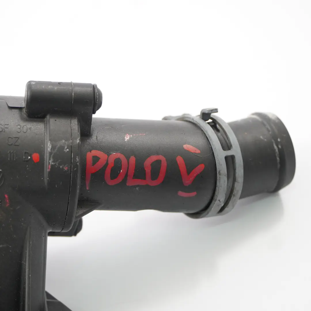 CFWA Seat Skoda Thermostat Coolant Flange Housing to VW Polo MK 5 1.2 TDI with Part number 03P12111D VW Polo MK 5 1.2 TDI CFWA Seat Skoda Thermostat Coolant Flange Housing - SKU 03P12111D - Part number 03P12111D