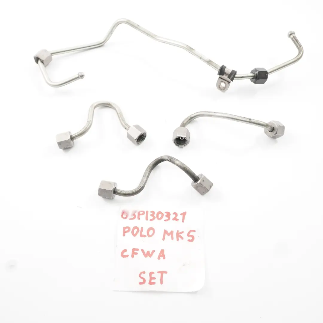 VW Volkswagen Polo MK5 1.2 TDI Fuel Injection Line Pressure Pipe Injector Set - SKU 03P130321 - Part number 03P130321