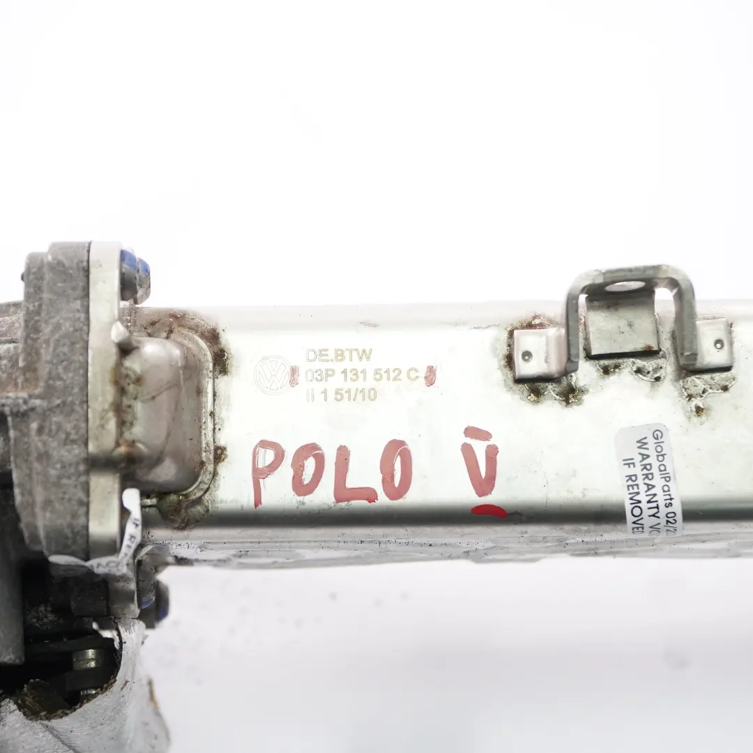 VW Polo 5 1.2 TDI Diesel EGR Valvola di raffreddamento dello scarico - SKU 03P131512C - Numero di parte 03P131512C