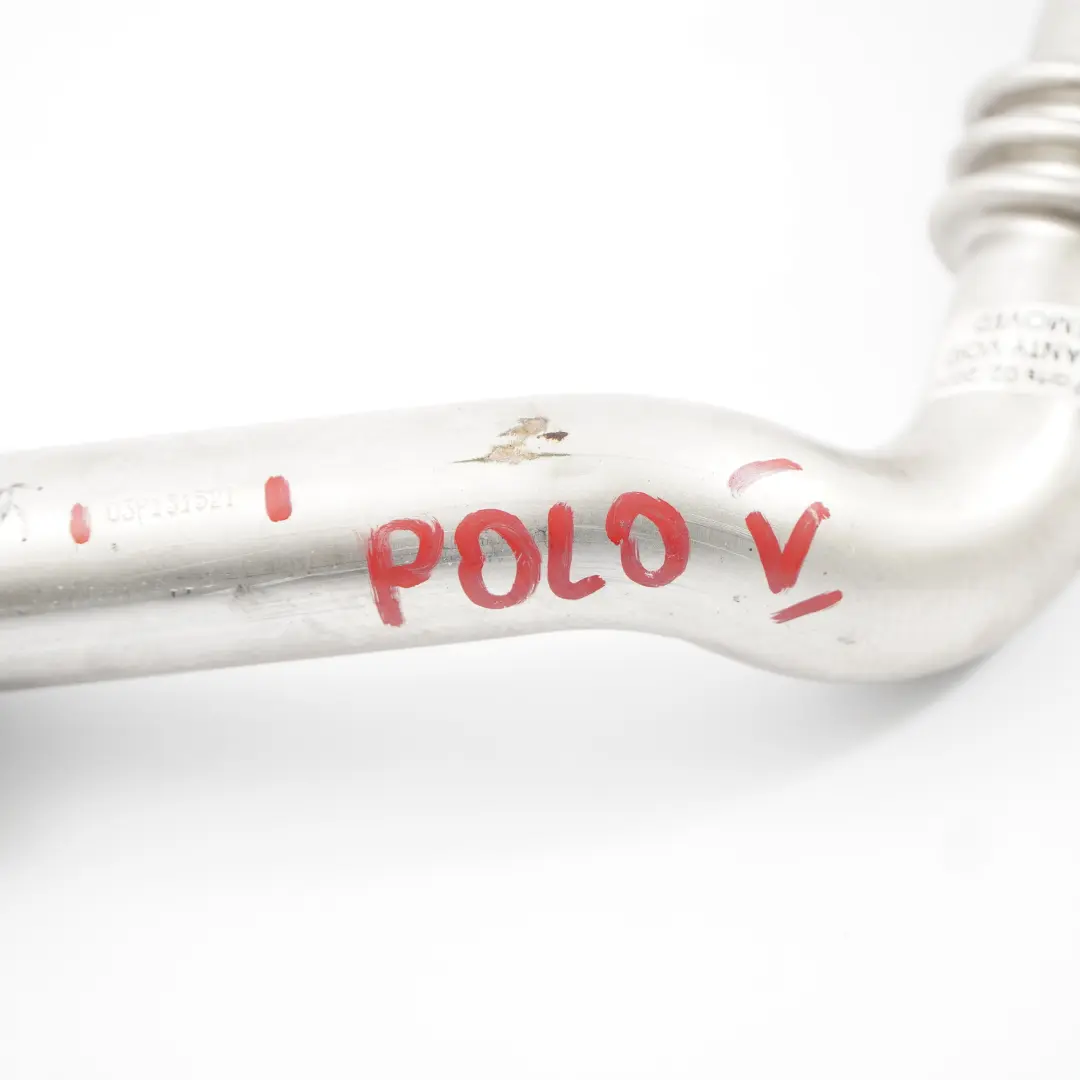 MK5 TDI EGR Vanne Tube de raccordement du refroidisseur B pour VW Polo à propos du numéro de pièce 03P131521 VW Polo MK5 TDI EGR Vanne Tube de raccordement du refroidisseur B - SKU 03P131521 - Numéro de pièce 03P131521