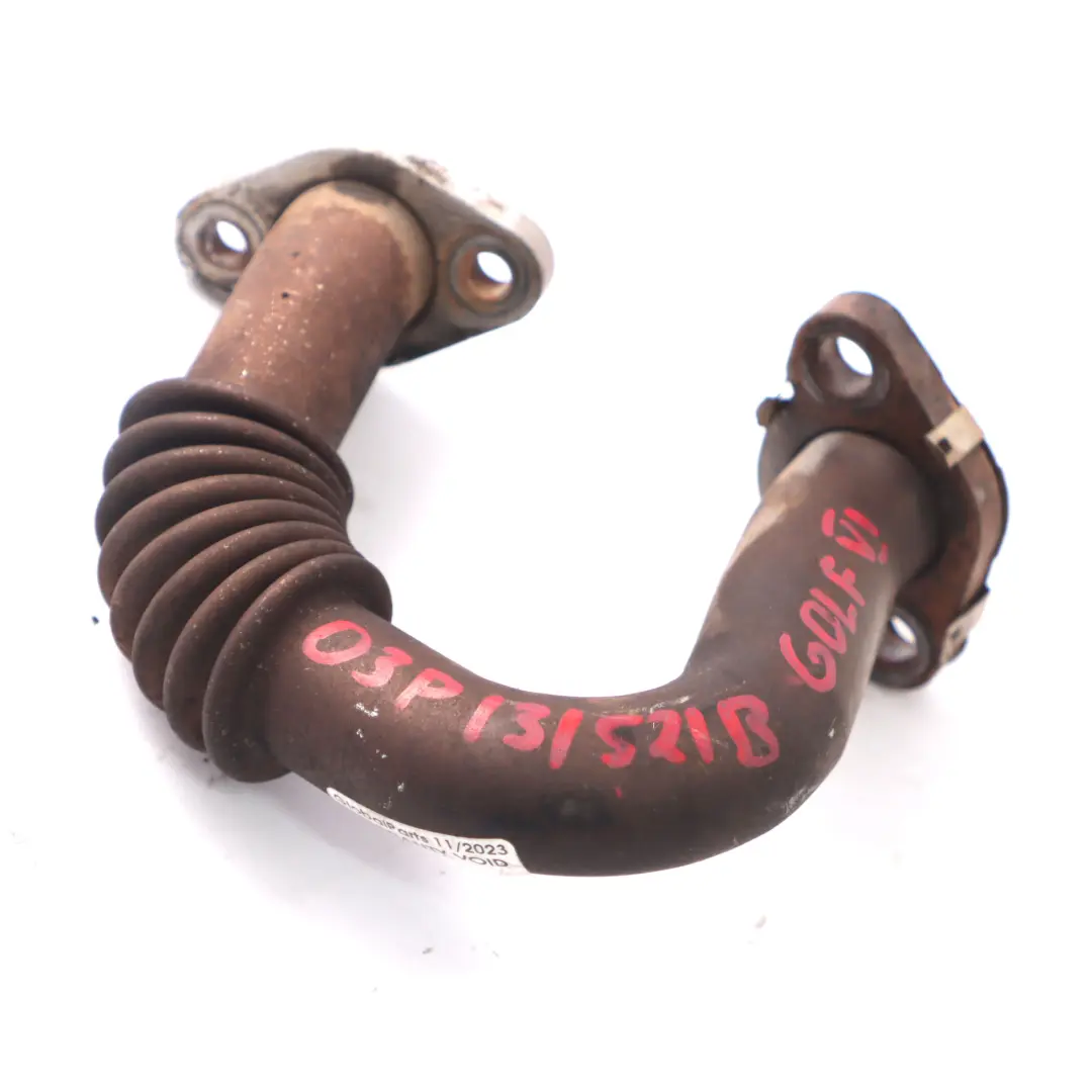 MK6 TDI EGR Vanne Tube de raccordement du refroidisseur pour VW Golf à propos du numéro de pièce 03P131521B VW Golf MK6 TDI EGR Vanne Tube de raccordement du refroidisseur - SKU 03P131521B - Numéro de pièce 03P131521B