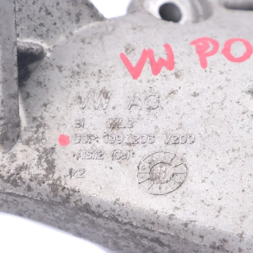 MK5 6R 1.2 TDI Wspornik Lapa Silnika Prawy do VW Seat Skoda Polo o numerze 03P199206 VW Seat Skoda Polo MK5 6R 1.2 TDI Wspornik Lapa Silnika Prawy - SKU 03P199206 - Numer Części 03P199206