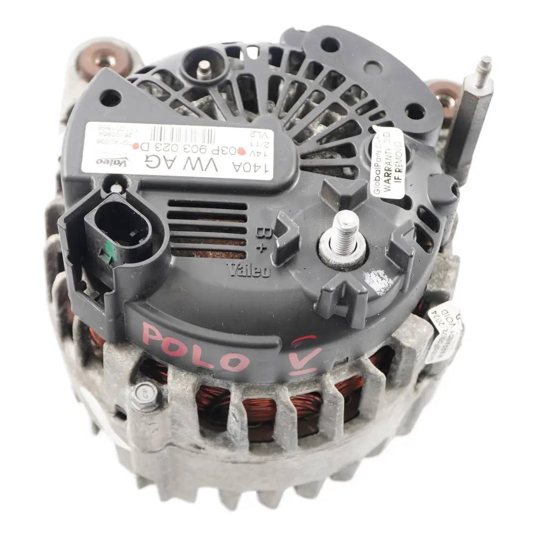 VW Seat Skoda Polo MK5 Motore Diesel Alternatore Generatore 140A 14V - SKU 03P903023D - Numero di parte 03P903023D