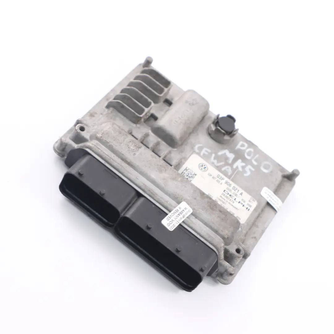 MK5 6R 1.2 TDI CFWA Engine Unit Module ECU Volkswagen Polo - SKU 03P906021A - Part number 03P906021A
