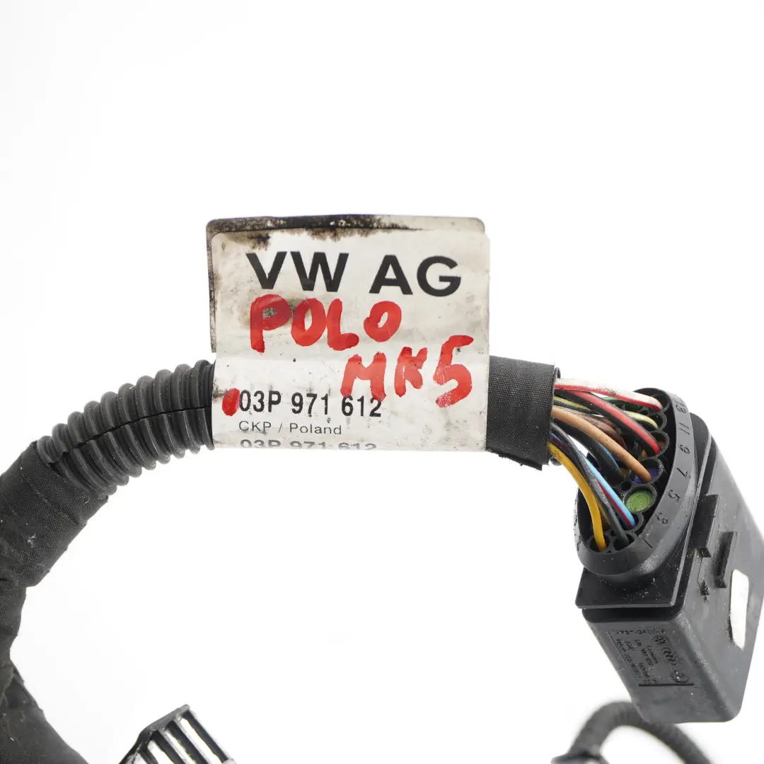 Cableado Mazo para VW Volkswagen Polo 5 1.2 TDI Motor con número de pieza 03P971612 VW Volkswagen Polo 5 1.2 TDI Motor Cableado Mazo - SKU 03P971612 - Número de pieza 03P971612