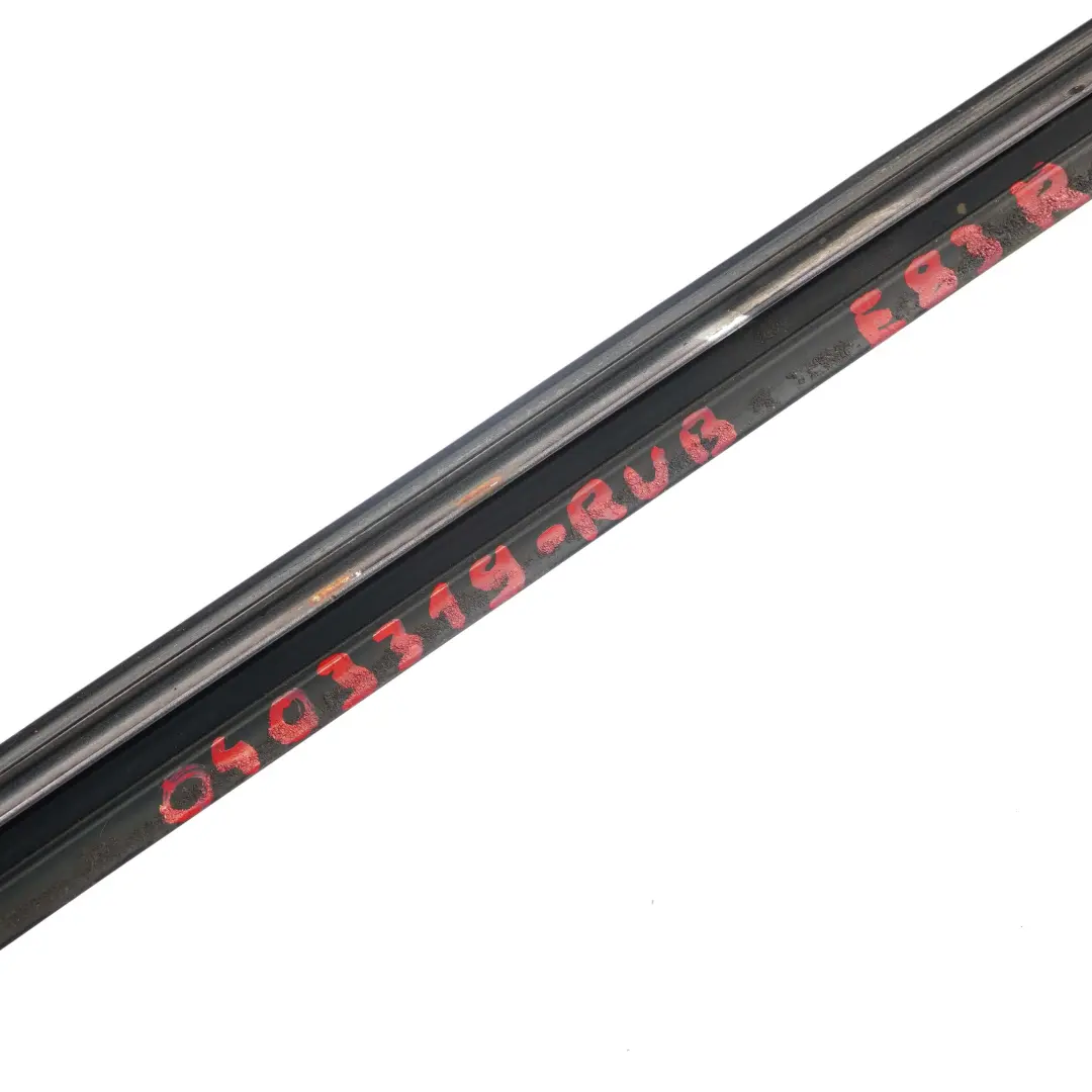 Windscreen Trim Right O/S Drip Moulding Rubinschwarz Ruby Black - S23 to BMW X3 E83 with Part number 0403319 BMW X3 E83 Windscreen Trim Right O/S Drip Moulding Rubinschwarz Ruby Black - S23 - SKU 0403319-RUB - Part number 0403319