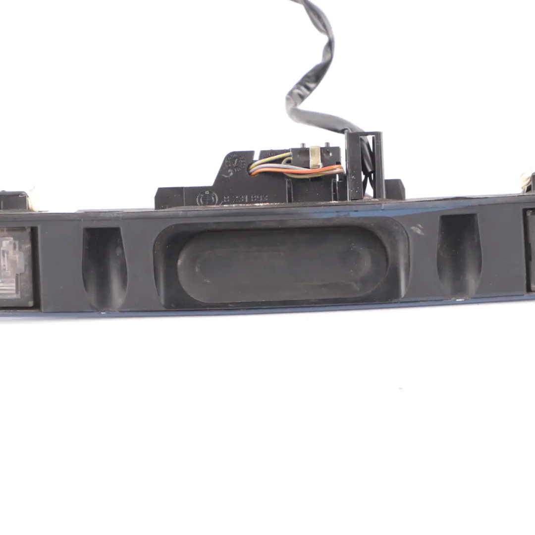 Handle License Plate Light Topaz Blue Metallic 364 to BMW E46 Convertible Tailgate with Part number 0403477 BMW E46 Convertible Tailgate Handle License Plate Light Topaz Blue Metallic 364 - SKU 0403477-TPB - Part number 0403477