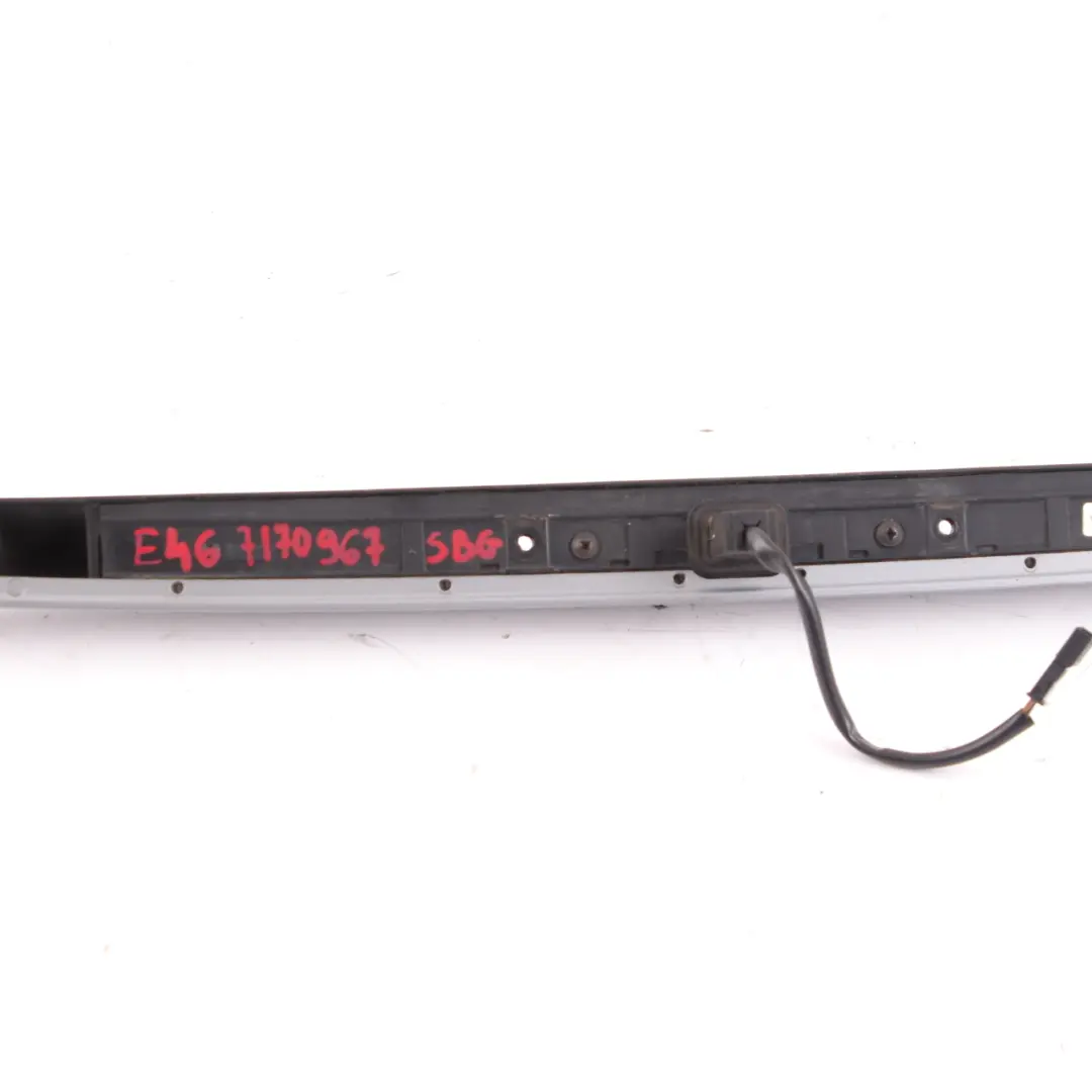 Trunk Lid Grip Handle Lamp Boot Silbergrau Silver Grey A08 to BMW E46 Coupe Rear with Part number 0403478 BMW E46 Coupe Rear Trunk Lid Grip Handle Lamp Boot Silbergrau Silver Grey A08 - SKU 0403478-SBG - Part number 0403478