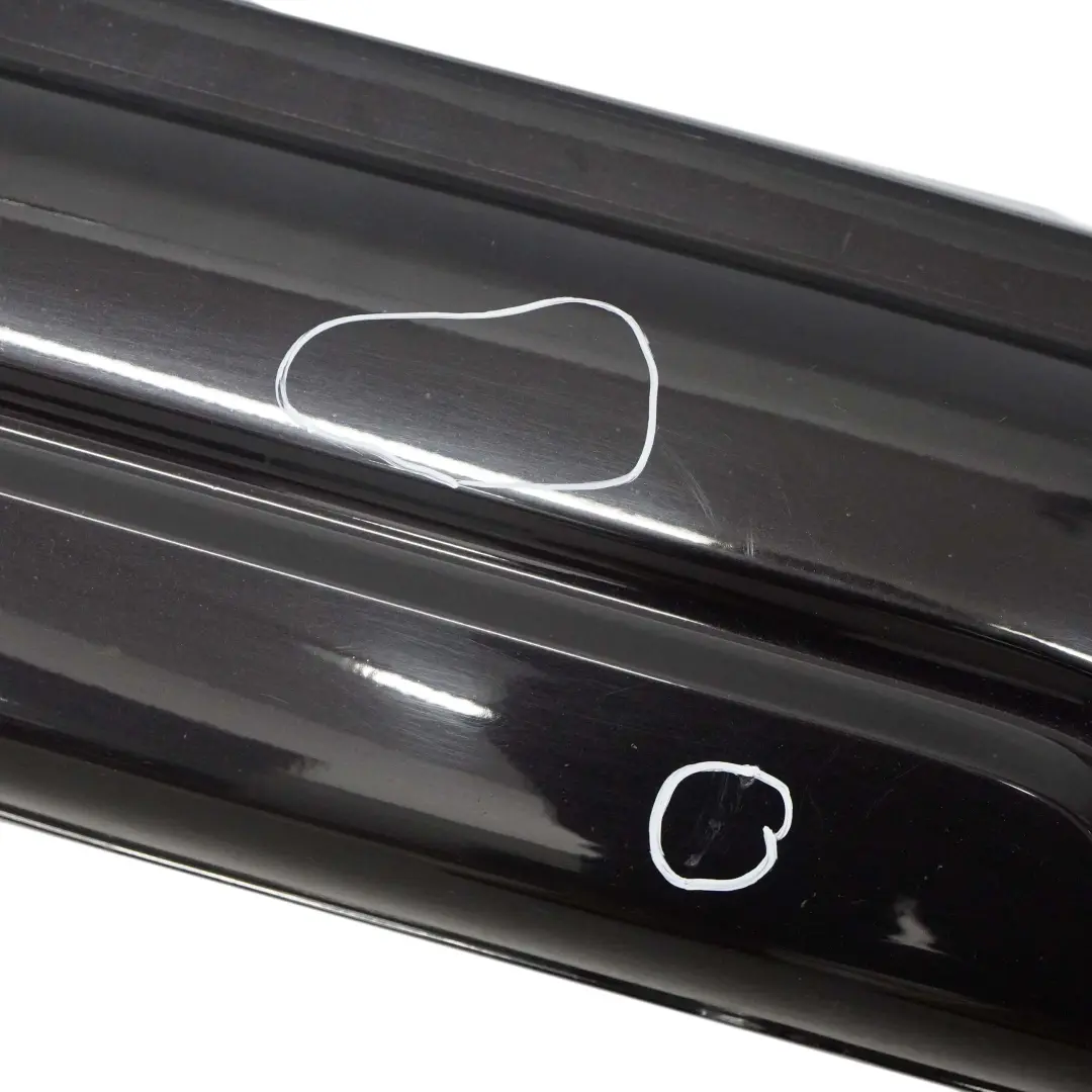 BMW X3 E83 Side Skirt M Sport Sill Cover Left N/S Rubinschwarz Ruby Black S23 - SKU 0403480-RUB - Part number 0403480