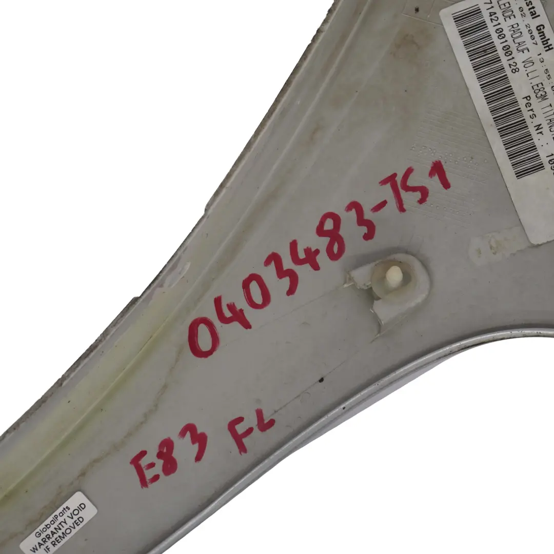 Couverture Passage Avant A Gauche Argent Titane Metallic - pour BMW X3 E83 M Sport à propos du numéro de pièce 0403483 BMW X3 E83 M Sport Couverture Passage Avant A Gauche Argent Titane Metallic - - SKU 0403483-TS1 - Numéro de pièce 0403483