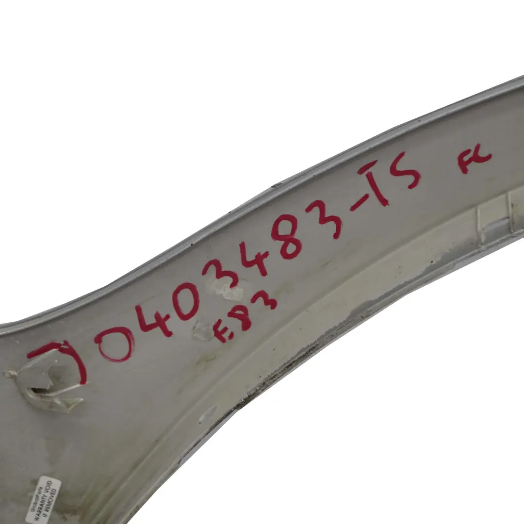 BMW X3 E83 Wheel Arch Cover M Sport Front Left N/S Titansilber Metallic - 354 - SKU 0403483-TS - Part number 0403483