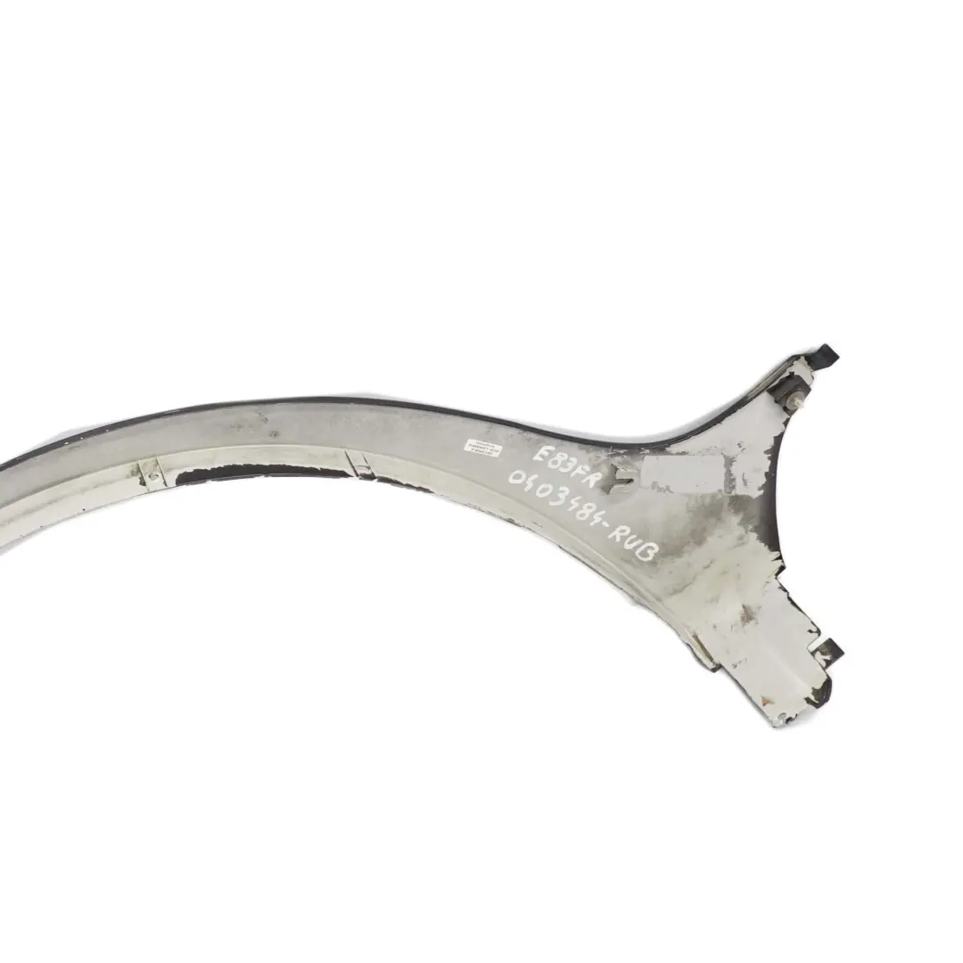 BMW X3 E83 Wheel Arch Cover Front Right O/S M Sport Rubinschwarz Black - S23 - SKU 0403484-RUB - Part number 0403484