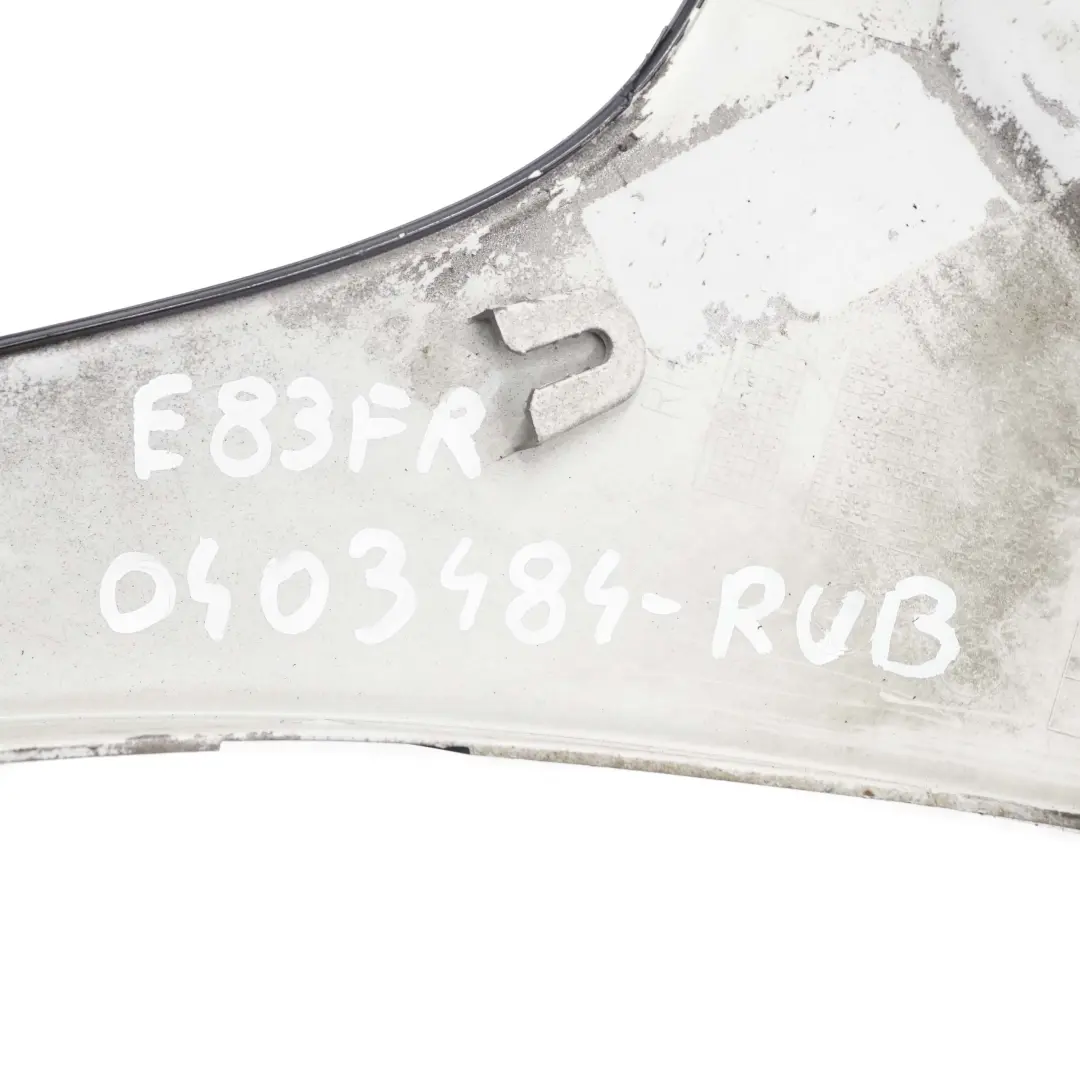 BMW X3 E83 M Sport Blende Radlauf Vorne Rechts Rubinschwarz Schwarz - S23 - SKU 0403484-RUB - Teilenummer 0403484