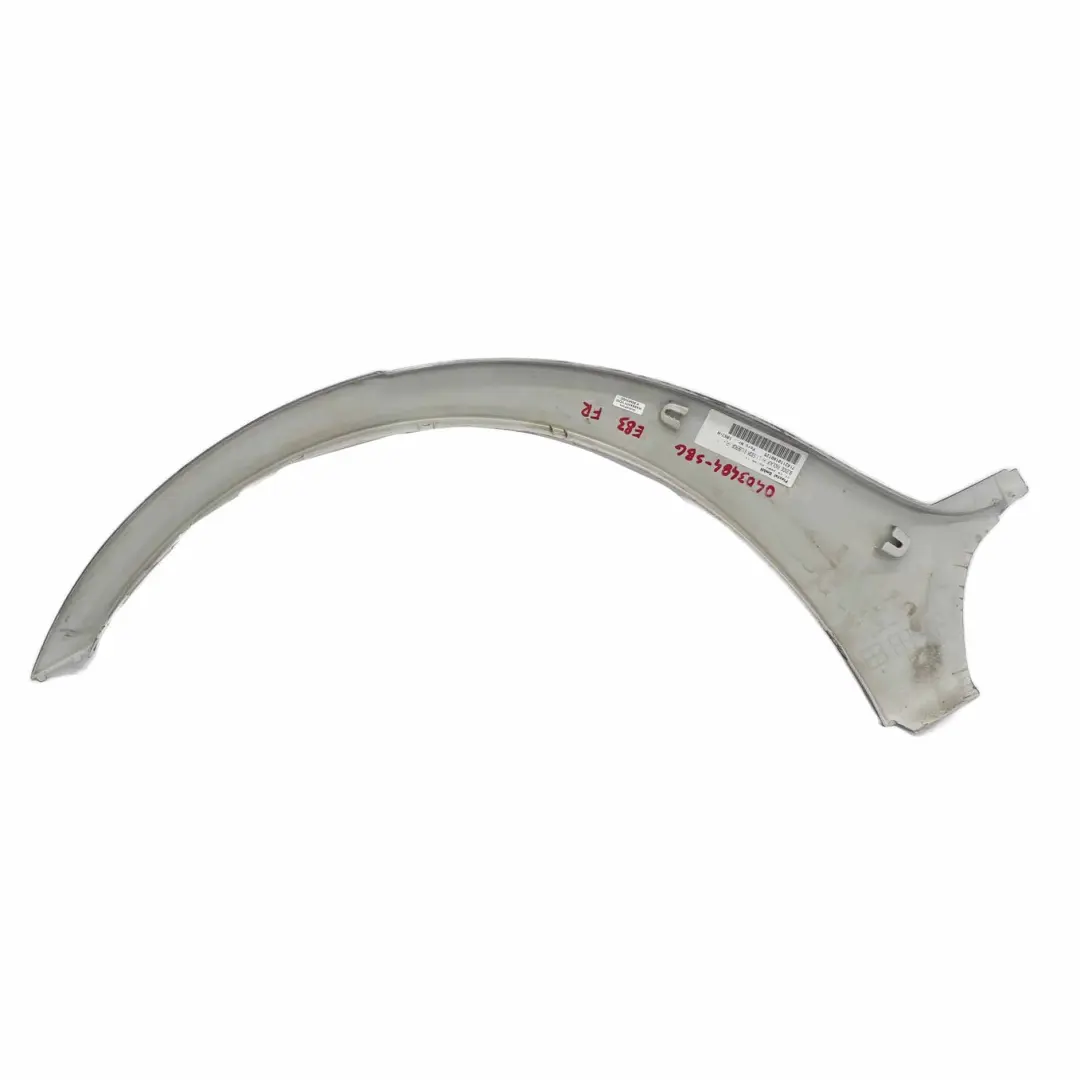 BMW X3 E83 M Sport Delantero Derecho Tapa Paso de Rueda Silbergrau Gris A08 - SKU 0403484-SBG - Número de pieza 0403484