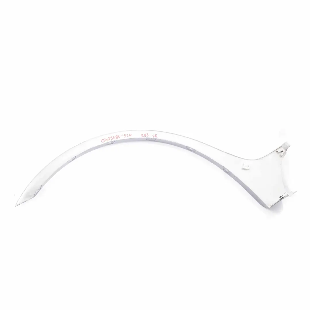 BMW X3 E83 Cubre Paso de Rueda Delantero Derecho M Sport Spacegrau Gris - A52 - SKU 0403484-SCG - Número de pieza 0403484