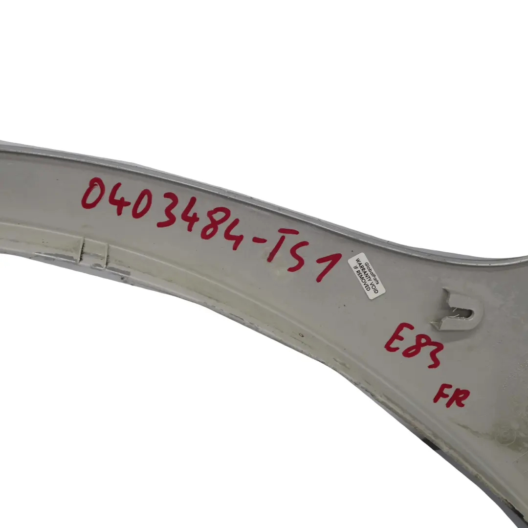 Enjoliveur de roue avant droit M Sport Titansilber Silver - 354 pour BMW X3 E83 à propos du numéro de pièce 0403484 BMW X3 E83 Enjoliveur de roue avant droit M Sport Titansilber Silver - 354 - SKU 0403484-TS1 - Numéro de pièce 0403484