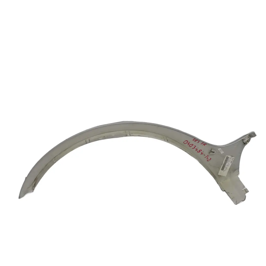 Apertura Passaruota Frontale Dx Argento-Titanio Argento - 354 per BMW X3 E83 M Sport con numero di parte 0403484 BMW X3 E83 M Sport Apertura Passaruota Frontale Dx Argento-Titanio Argento - 354 - SKU 0403484-TS2 - Numero di parte 0403484