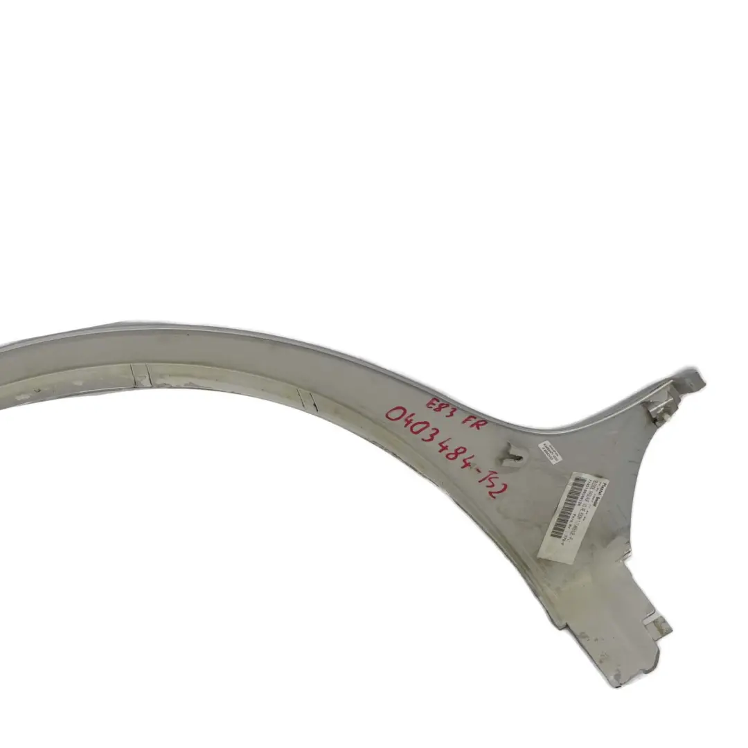 Arch Cover Front Right O/S M Sport Titansilber Silver - 354 to BMW X3 E83 Wheel with Part number 0403484 BMW X3 E83 Wheel Arch Cover Front Right O/S M Sport Titansilber Silver - 354 - SKU 0403484-TS2 - Part number 0403484