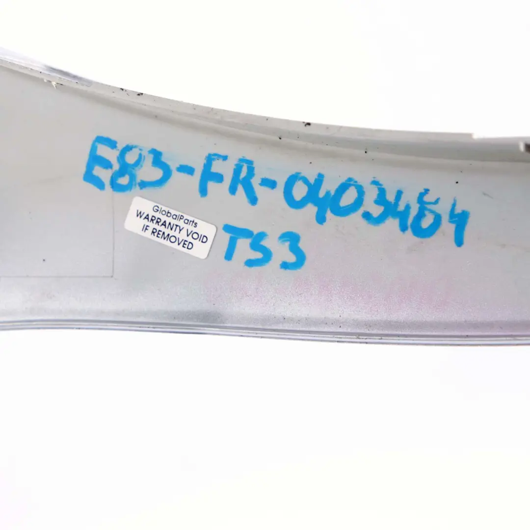 BMW X3 E83 Wheel Arch Cover Front Right O/S M Sport Titansilber Silver - 354 - SKU 0403484-TS3 - Part number 0403484