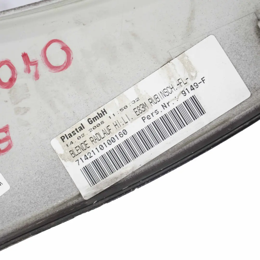 Blende Radlauf Hinten Links Rubinschwarz Schwarz - S23 für BMW X3 E83 M Sport mit Teilenummer 0403486 BMW X3 E83 M Sport Blende Radlauf Hinten Links Rubinschwarz Schwarz - S23 - SKU 0403486-RUB - Teilenummer 0403486