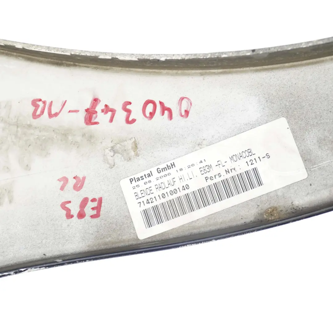 Blende Radlauf Hinten Rechts Monacoblau Monaco Blau - A35 für BMW X3 E83 M Sport mit Teilenummer 0403487 BMW X3 E83 M Sport Blende Radlauf Hinten Rechts Monacoblau Monaco Blau - A35 - SKU 0403487-MB - Teilenummer 0403487