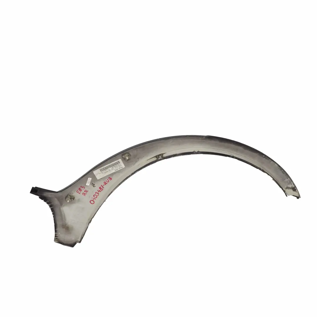 BMW X3 E83 Wheel Arch Rear Right O/S Cover M Sport Rubinschwarz Ruby Black - S23 - SKU 0403487-RUB - Part number 0403487