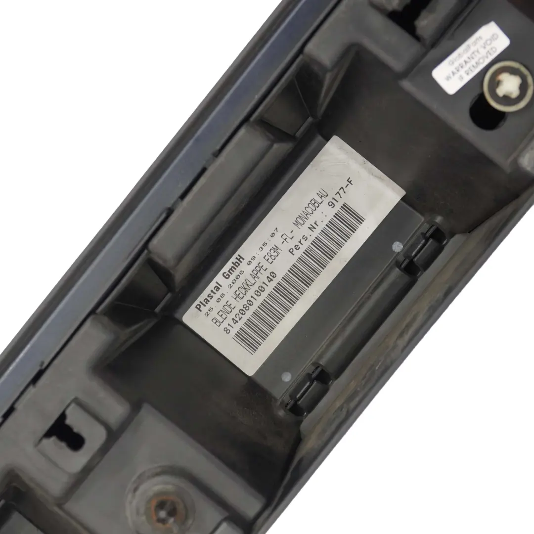 BMW X3 E83 M Sport Blende Abdeckung Heckklappe Monaco Blue Blau - A35 - SKU 0403511-MB - Teilenummer 0403511
