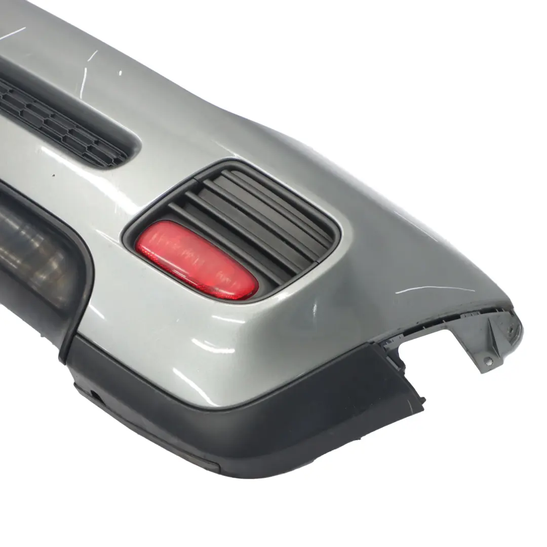 Mini R56 R57 Complete Rear Bumper Trim JCW Aerokit Dark Silver Metallic - 871 - SKU 0404110-DS - Part number 0404110