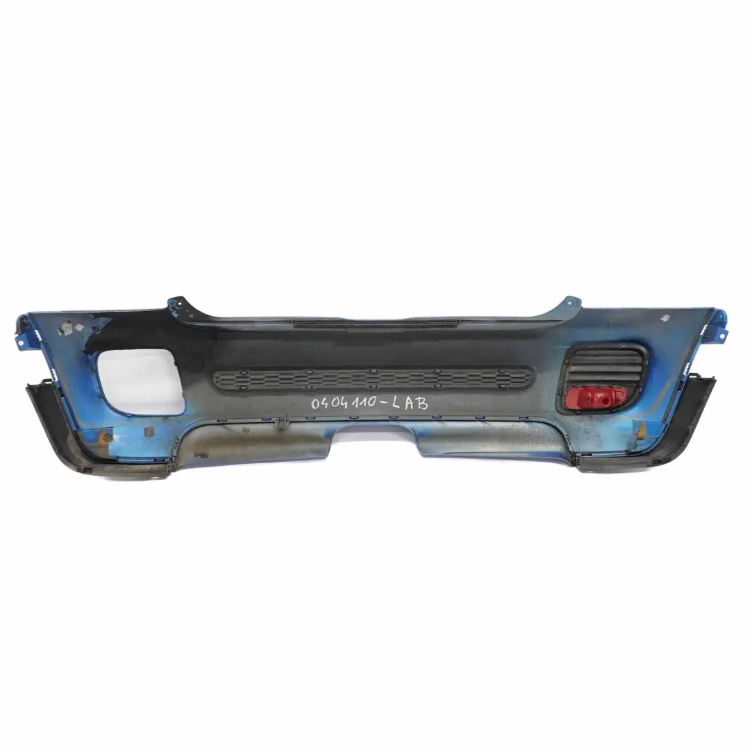 Mini Cooper R56 R57 Complete Rear Bumper Trim JCW Aerokit Laser Blue - A59 - SKU 0404110-LAB - Part number 0404110