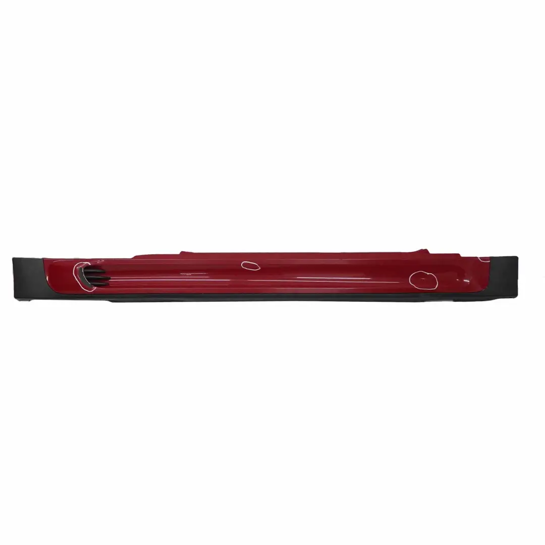 Mini R56 R57 JCW Puerta Delantera Embellecedor Lateral Faldon Chili Red - 851 - SKU 0404114-CHRED1 - Número de pieza 0404114