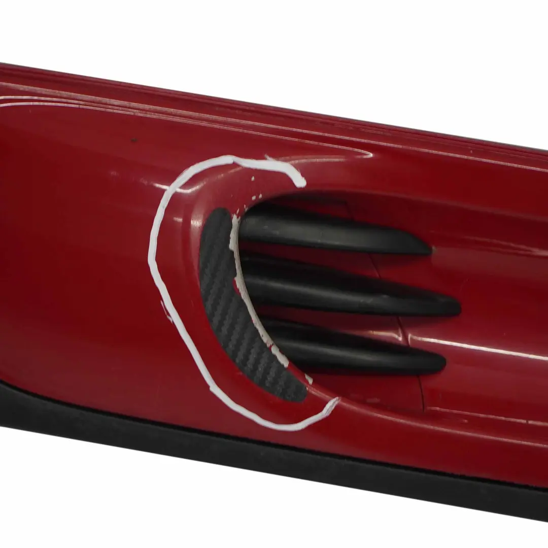 Mini R56 R57 JCW Puerta Delantera Embellecedor Lateral Faldon Chili Red - 851 - SKU 0404114-CHRED1 - Número de pieza 0404114