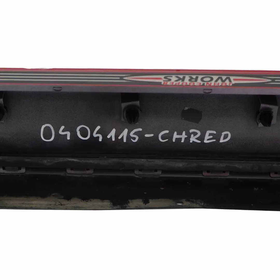 Puerta Izquierda Embellecedor Lateral Faldon Chili Red - 851 para Mini R56 R57 JCW con número de pieza 0404115 Mini R56 R57 JCW Puerta Izquierda Embellecedor Lateral Faldon Chili Red - 851 - SKU 0404115-CHRED - Número de pieza 0404115