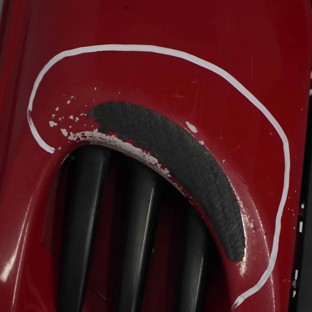 Mini R56 R57 JCW Puerta Izquierda Embellecedor Lateral Faldon Chili Red - 851 - SKU 0404115-CHRED - Número de pieza 0404115