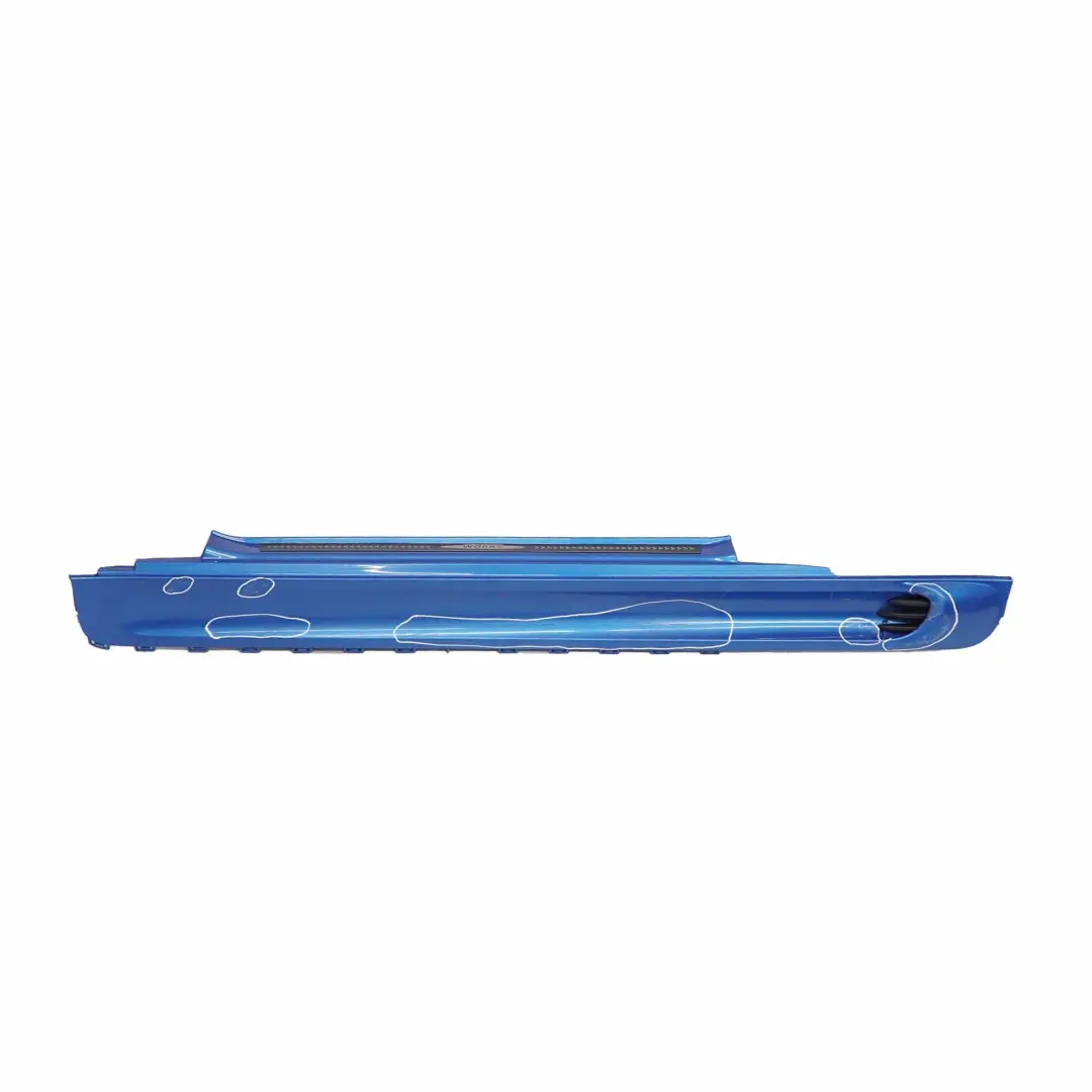 Mini R56 R57 JCW Puerta Izquierda Embellecedor Lateral Faldon Laser Azul - A59 - SKU 0404115-LAB - Número de pieza 0404115