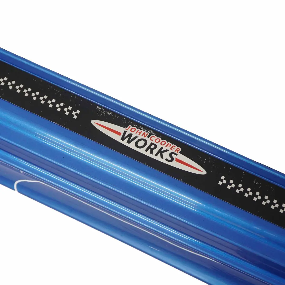 Mini Cooper R56 R57 JCW Left Door N/S Sill Skirt Side Trim Laser Blue - A59 - SKU 0404115-LAB - Part number 0404115