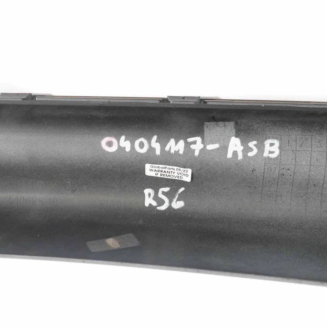 Mini Cooper S R56 JCW Difusor Parachoques Trasero Tapa Inferior Astro Black A25 - SKU 0404117-ASB - Número de pieza 0404117
