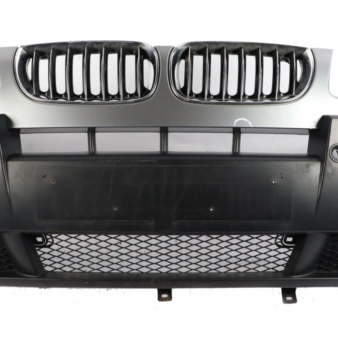 BMW X3 E83 Front Bumper PDC Headlight Cleaning Silbergrau Grey Metallic - A08 - SKU 0409897-SBG - Part number 0409897