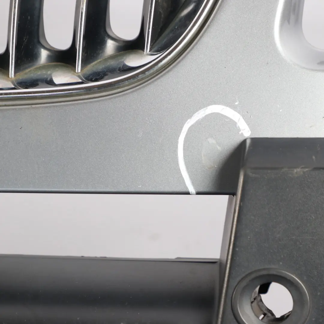 BMW X3 E83 Front Bumper PDC Headlight Cleaning Silbergrau Grey Metallic - A08 - SKU 0409897-SBG - Part number 0409897