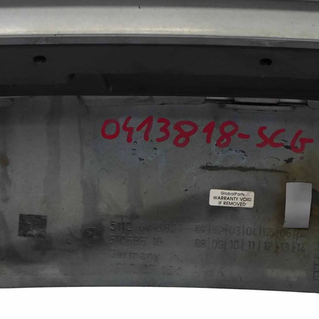 BMW X5 E70 Parachoques Difusor Aero Trasero Parte Central Panel Spacegrau - A52 - SKU 0413818-SCG - Número de pieza 0413818