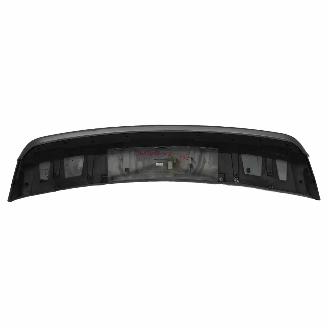 BMW X5 E70 Parachoques Difusor Aero Trasero Parte Central Panel Spacegrau - A52 - SKU 0413818-SCG - Número de pieza 0413818