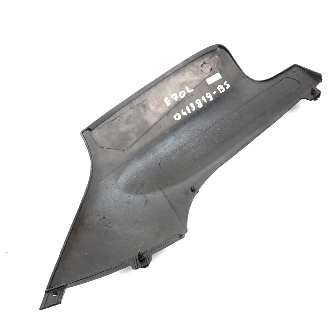 Paraurti Posteriore Sinistro Aero Laterale Inferiore Nero Zaffiro per BMW E70 con numero di parte 0413819 BMW E70 Paraurti Posteriore Sinistro Aero Laterale Inferiore Nero Zaffiro - SKU 0413819-BS - Numero di parte 0413819