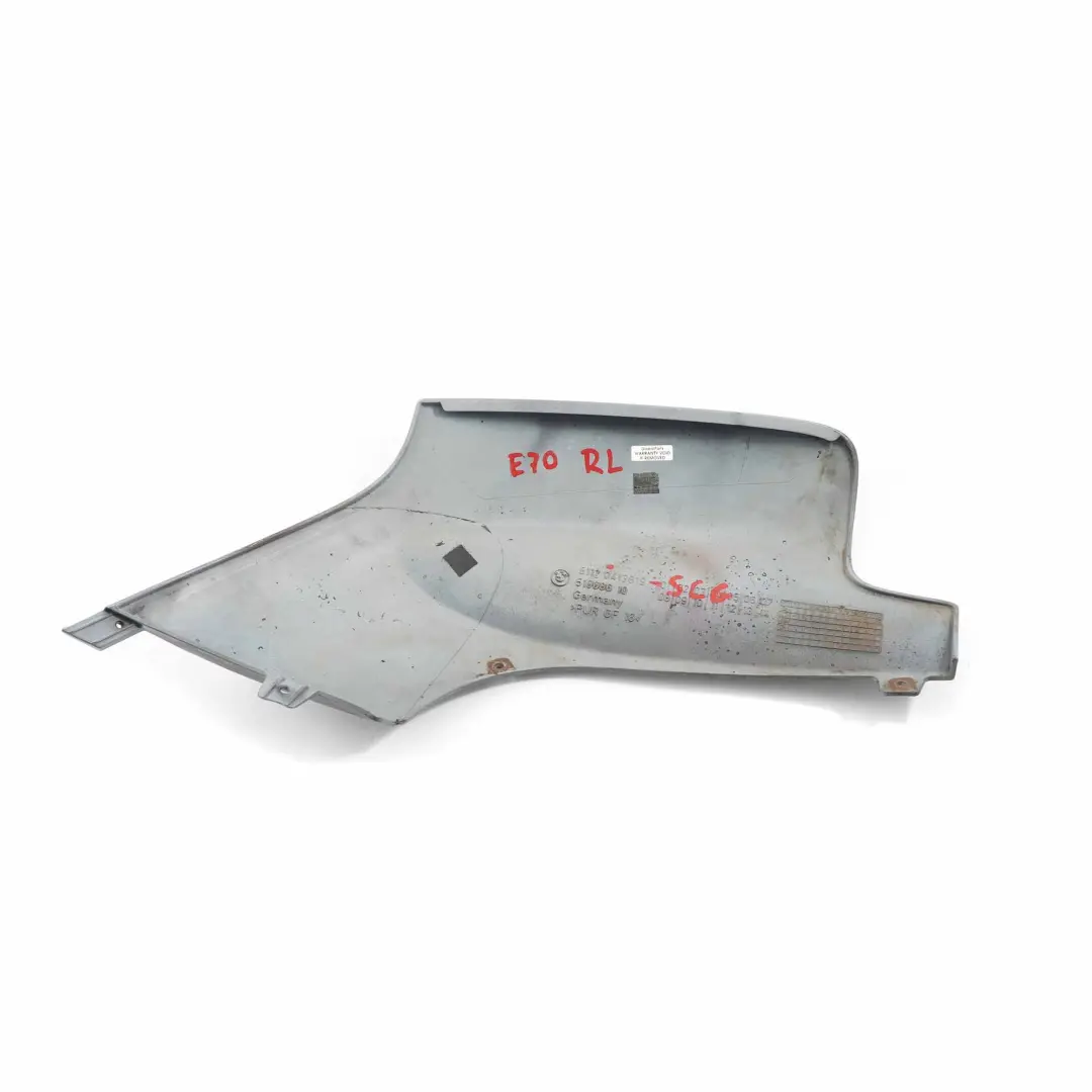 BMW X5 E70 Bumper Rear Aero Lower Side Trim Cover Left N/S Spacegrau Grey - A52 - SKU 0413819-SCG - Part number 0413819