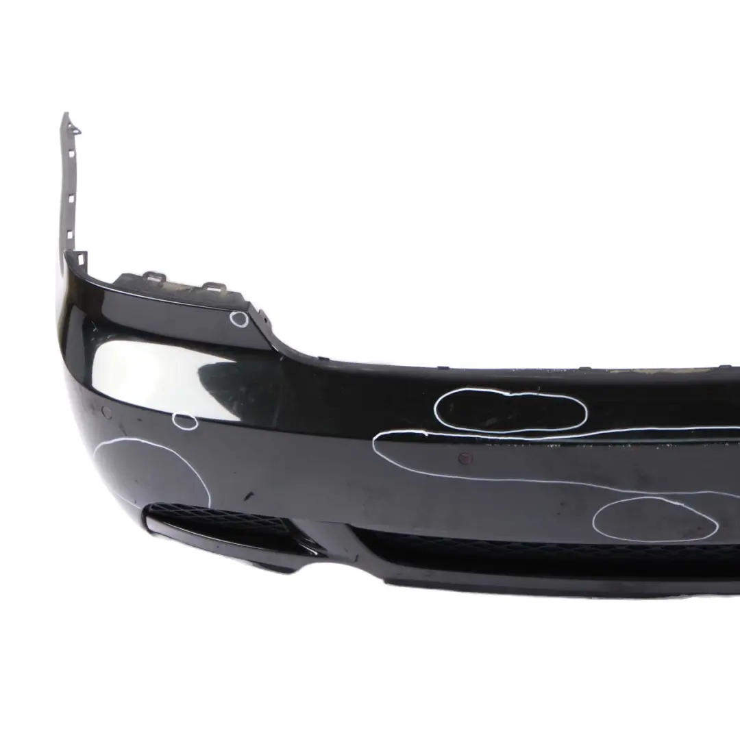 Bumper 335i 335d Aerodynamic Aero PDC Black Sapphire - 475 to BMW E92 E93 Rear with Part number 0414374 BMW E92 E93 Rear Bumper 335i 335d Aerodynamic Aero PDC Black Sapphire - 475 - SKU 0414374-BS - Part number 0414374