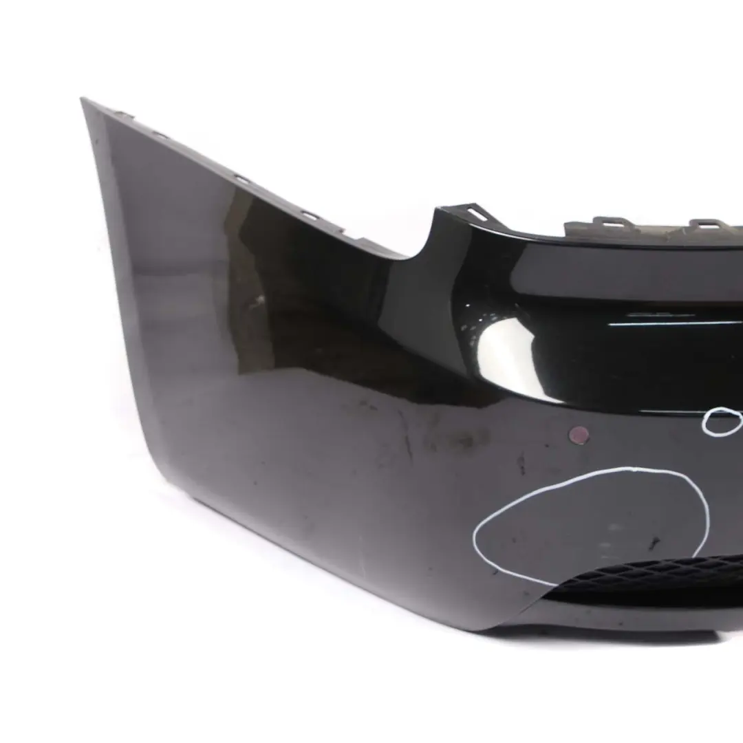 Bumper 335i 335d Aerodynamic Aero PDC Black Sapphire - 475 to BMW E92 E93 Rear with Part number 0414374 BMW E92 E93 Rear Bumper 335i 335d Aerodynamic Aero PDC Black Sapphire - 475 - SKU 0414374-BS - Part number 0414374