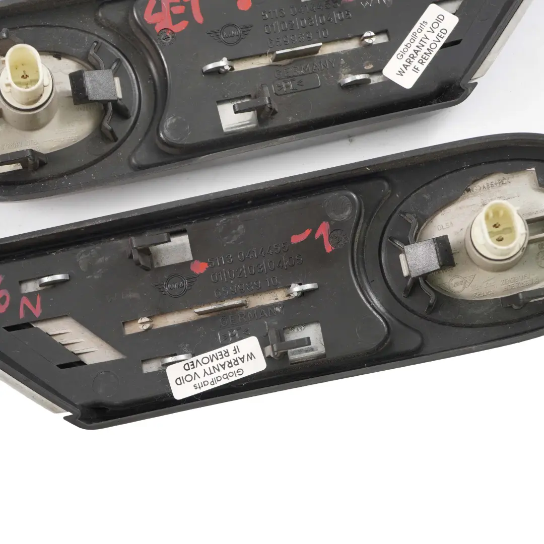 Side Indicator Mini R56 LCI Left Right N/O/S Direction Turn Trim Set London 2012 to with Part number 0414455 Side Indicator Mini R56 LCI Left Right N/O/S Direction Turn Trim Set London 2012 - SKU 0414455-1 - Part number 0414455