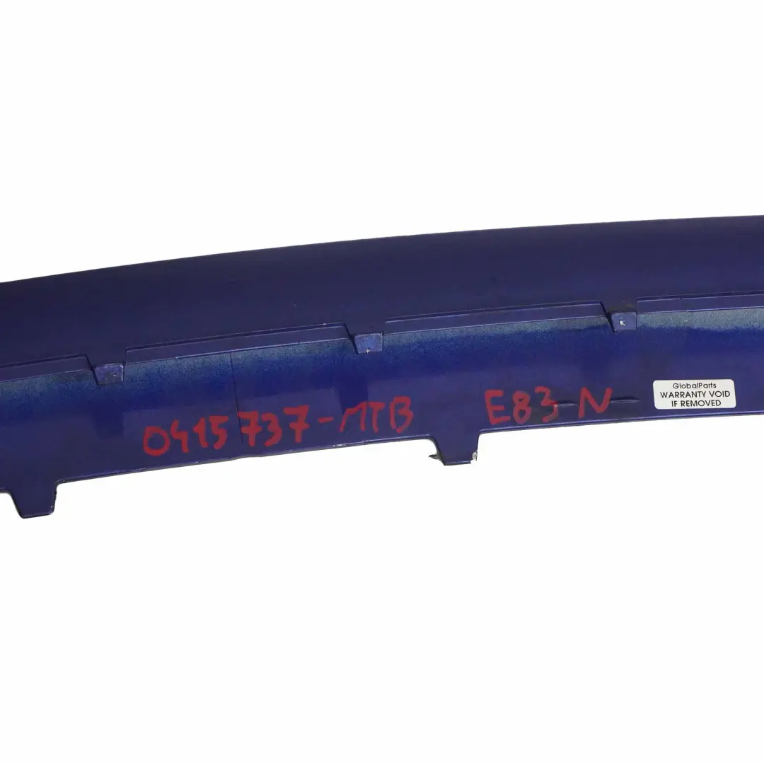 BMW X3 E83 LCI Panel Inferior Paragolpes Delantero Montegoblau Azul Montego A51 - SKU 0415737-MTB - Número de pieza 0415737