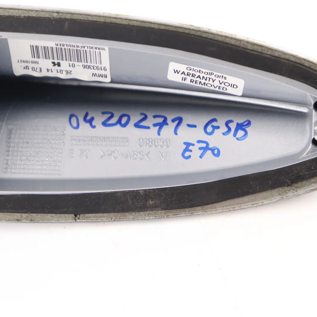  Techo Antena BMW F11 X5 E70 Techo Tiburón Cubierta Glaciar Plata A83 9193306 - SKU 0420271-GSB - Número de pieza 0420271